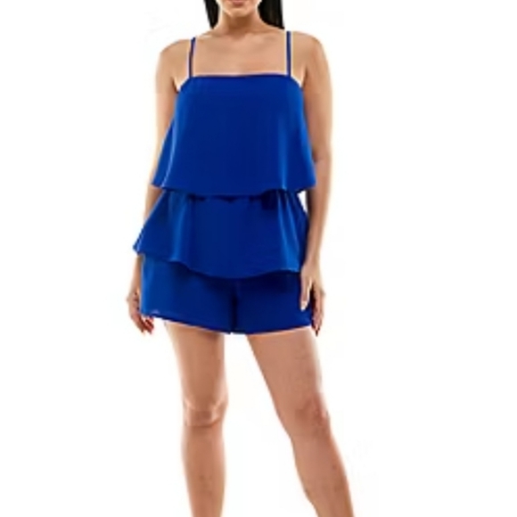 Premier Amour Pants - Royal blue romper